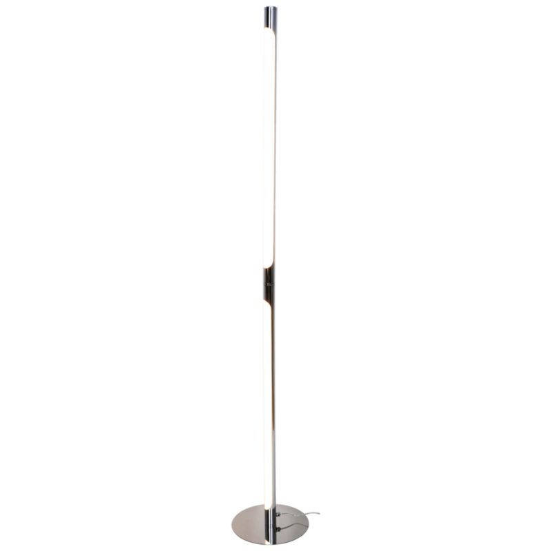 GoodHome Eucrite LED-gulvlampe i krom