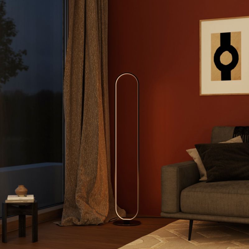 GoodHome Papua LED-gulvlampe 1900 lm 3000 K krom med dæmper