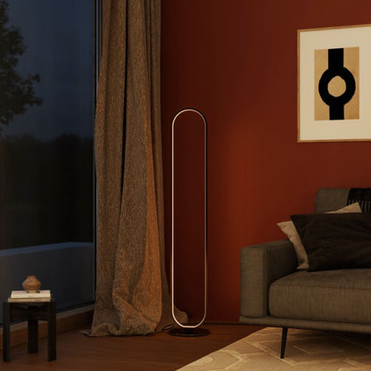 GoodHome Papua LED-gulvlampe 1900 lm 3000 K krom med dæmper