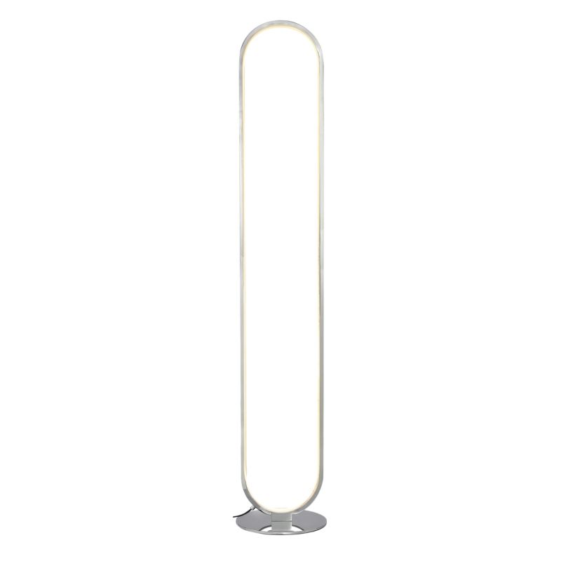 GoodHome Papua LED-gulvlampe 1900 lm 3000 K krom med dæmper