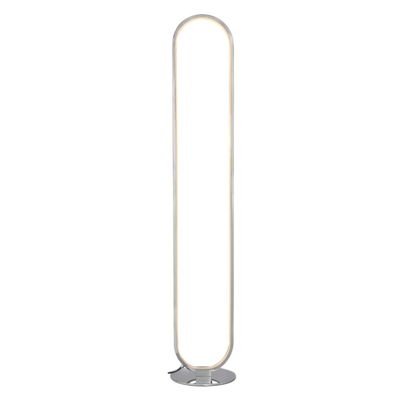 GoodHome Papua LED-gulvlampe 1900 lm 3000 K krom med dæmper