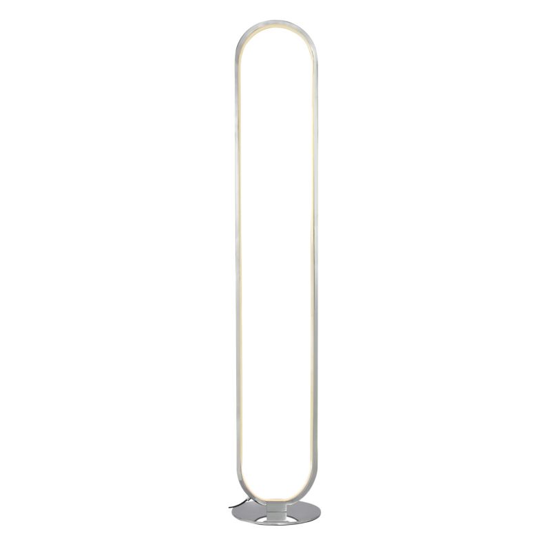 GoodHome Papua LED-gulvlampe 1900 lm 3000 K krom med dæmper