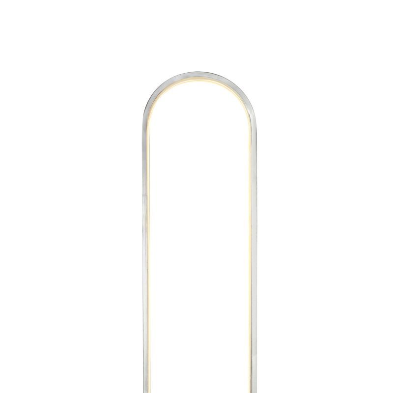 GoodHome Papua LED-gulvlampe 1900 lm 3000 K krom med dæmper