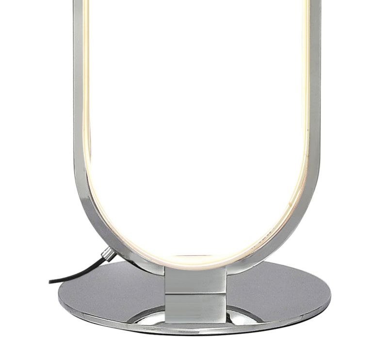 GoodHome Papua LED-gulvlampe 1900 lm 3000 K krom med dæmper