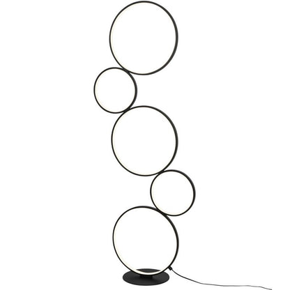 GoodHome Samana LED-gulvlampe 3000 lm 3000 K sort med dæmper
