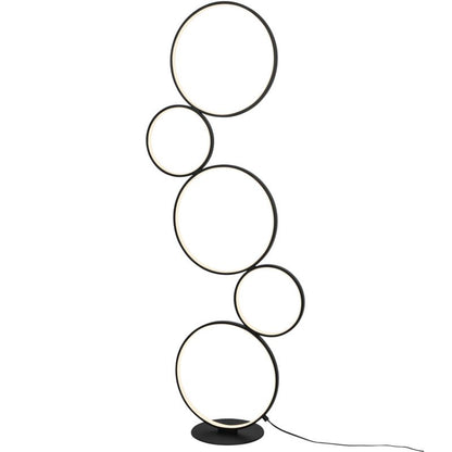 GoodHome Samana LED-gulvlampe 3000 lm 3000 K sort med dæmper