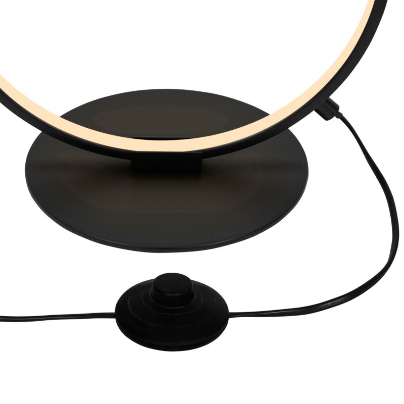 GoodHome Samana LED-gulvlampe 3000 lm 3000 K sort med dæmper