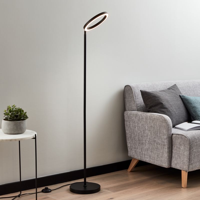LED-gulvlampe GoodHome Taphao 1-punkts sort