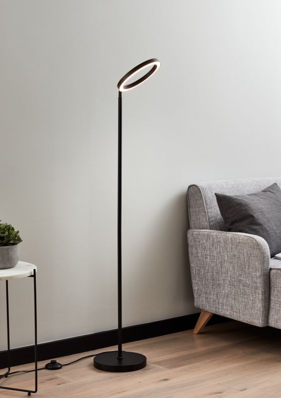 LED-gulvlampe GoodHome Taphao 1-punkts sort