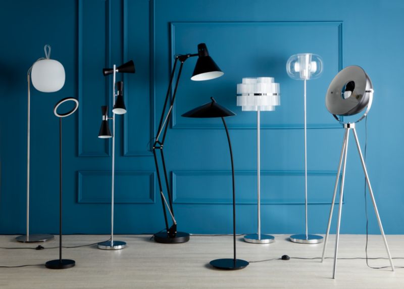 LED-gulvlampe GoodHome Taphao 1-punkts sort