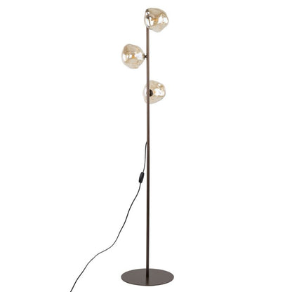 Gulvlampe Lava 3 x G9 Brun