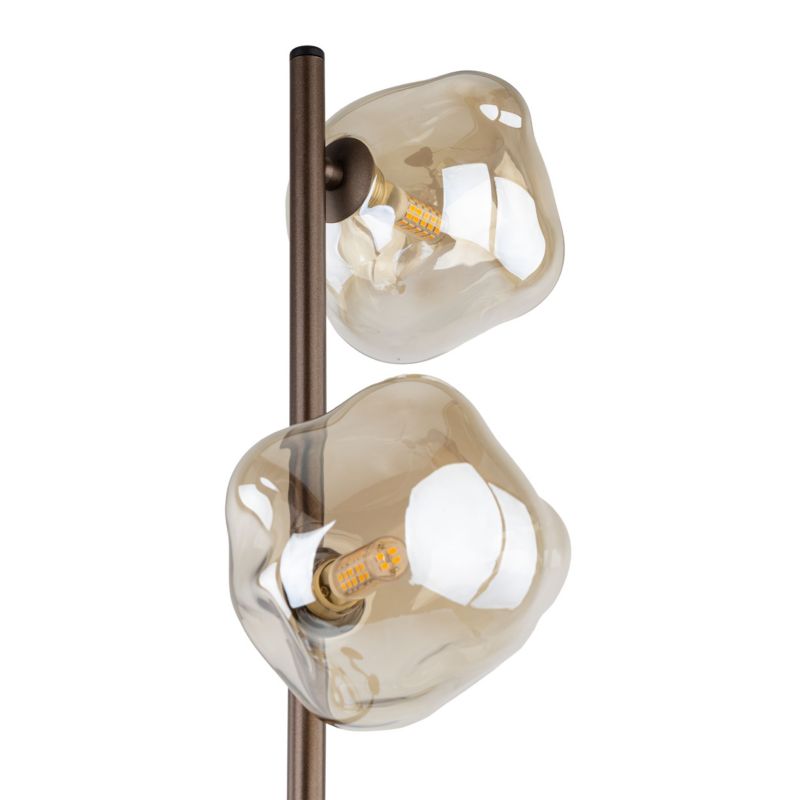 Gulvlampe Lava 3 x G9 Brun