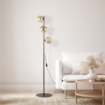 Gulvlampe Lava 3 x G9 Brun
