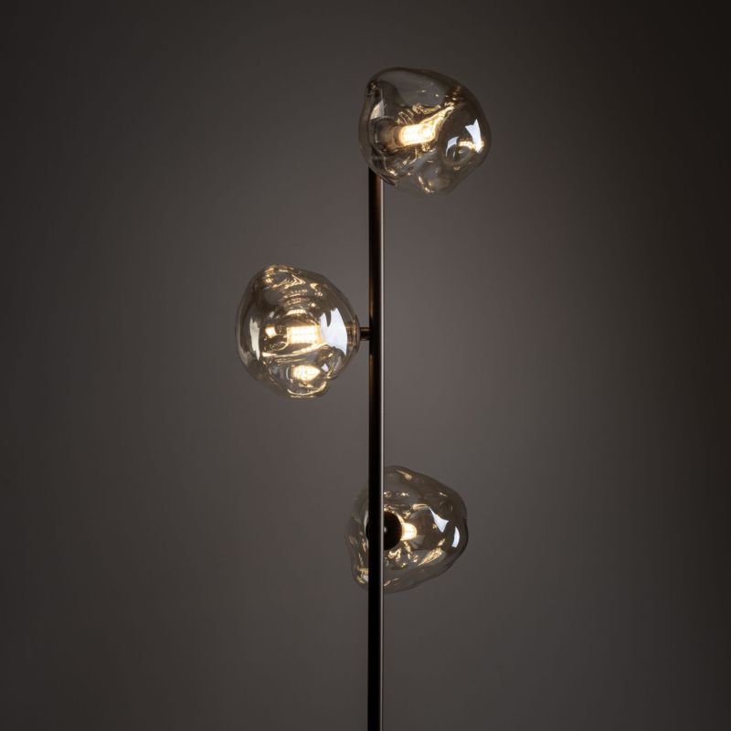 Gulvlampe Lava 3 x G9 Brun