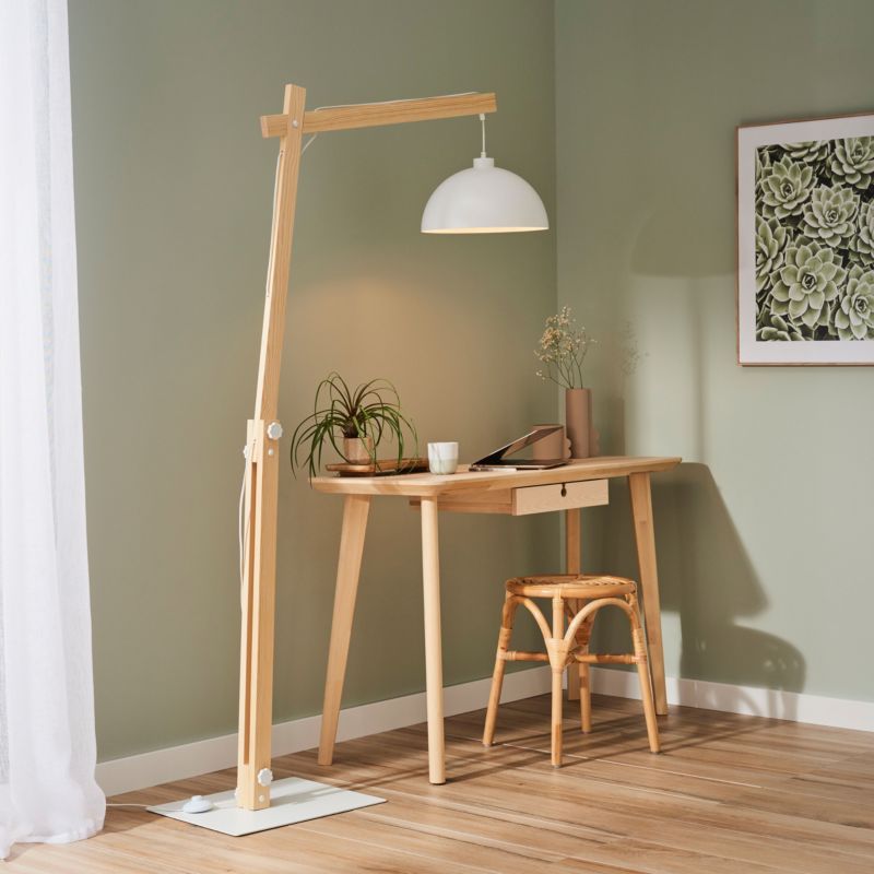 Gulvlampe TK Lighting Oslo 1 x E27 hvid