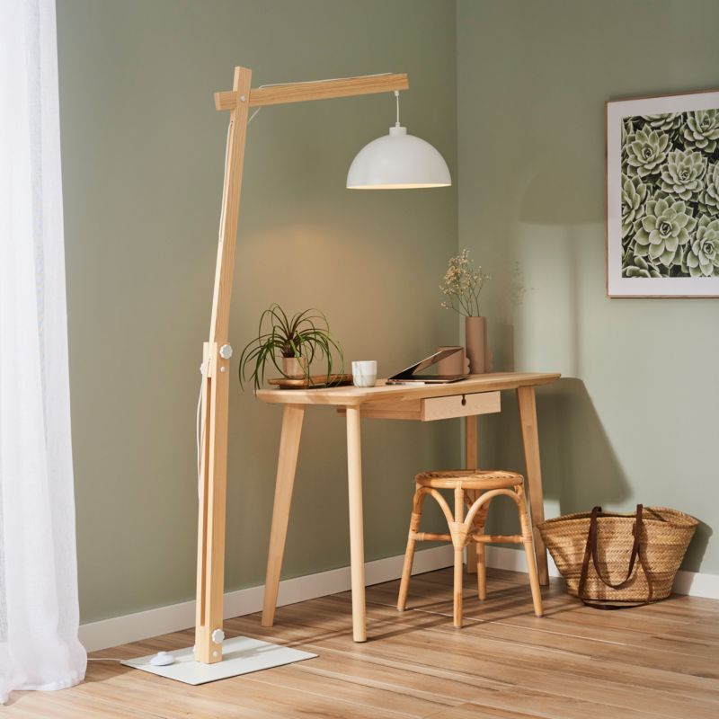 Gulvlampe TK Lighting Oslo 1 x E27 hvid
