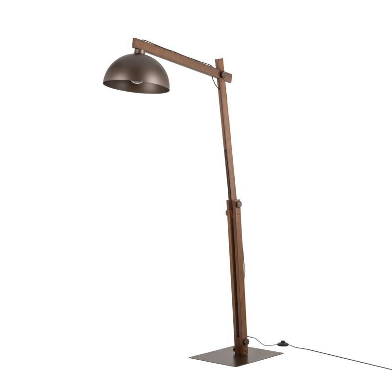 Gulvlampe TK Lighting Oslo 1 x E27 brun