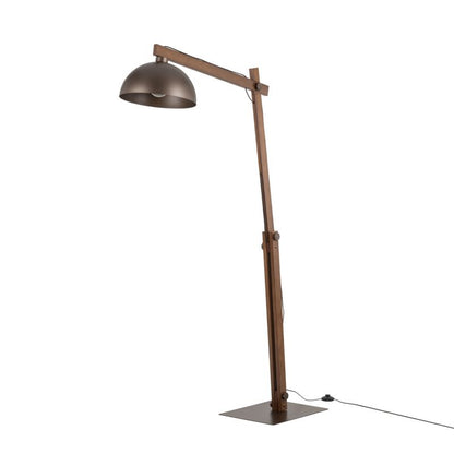 Gulvlampe TK Lighting Oslo 1 x E27 brun