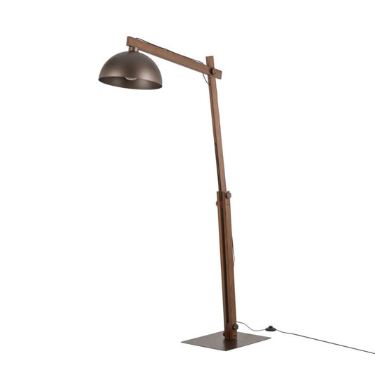 Gulvlampe TK Lighting Oslo 1 x E27 brun