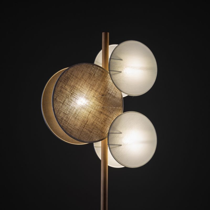 Gulvlampe TK Lighting Pulse 3 x E27 beige/hvid