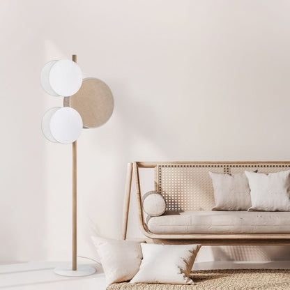 Gulvlampe TK Lighting Pulse 3 x E27 beige/hvid