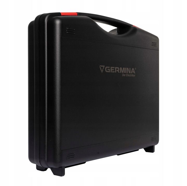 Germina 50W akku-arbejdslampe med LED-projektør, solpanel og transportkuffert – 1 stk.