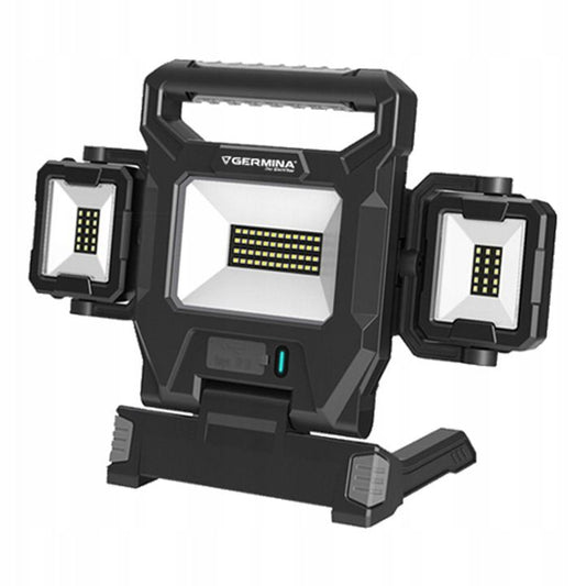 Germina arbejdslampe med LED-projektør 40W + 2x5W med powerbank, 1 stk.