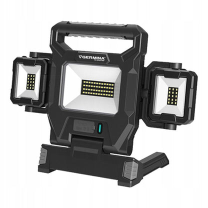 Germina arbejdslampe med LED-projektør 40W + 2x5W med powerbank, 1 stk.