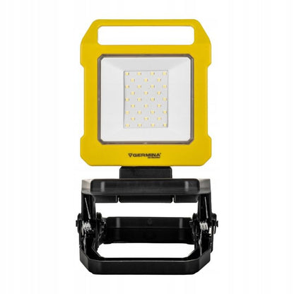 LED-arbejdslampe Germina med clips 10W akku-projektør 1 stk.