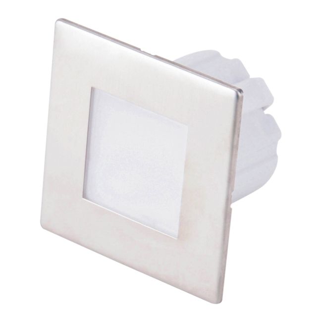 LED-trappelampe DPM 1,2 W 4000 K IP20 kvadratisk rustfrit stål