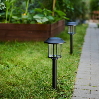 Sollys Bublik Nedstik Lampe Sort 20,5 cm