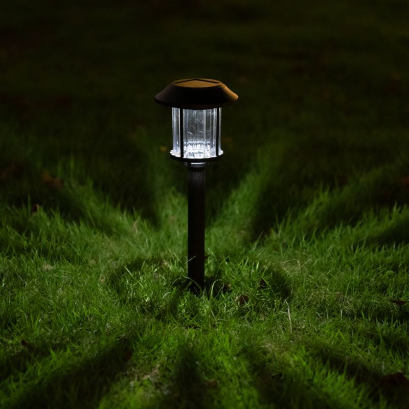 Sort solcellelampe Bublik med spyd