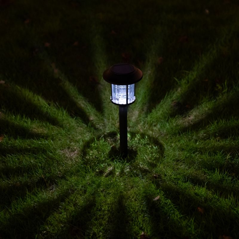Sort solcellelampe Bublik med spyd