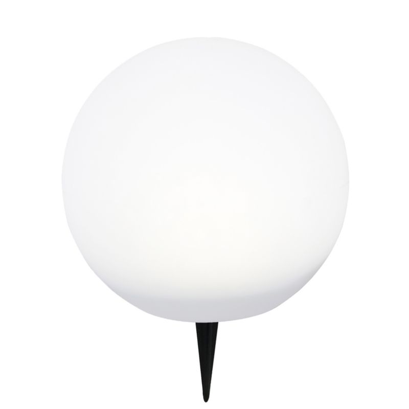 Hansboro solcellelampe kugle 30 cm RGB hvid