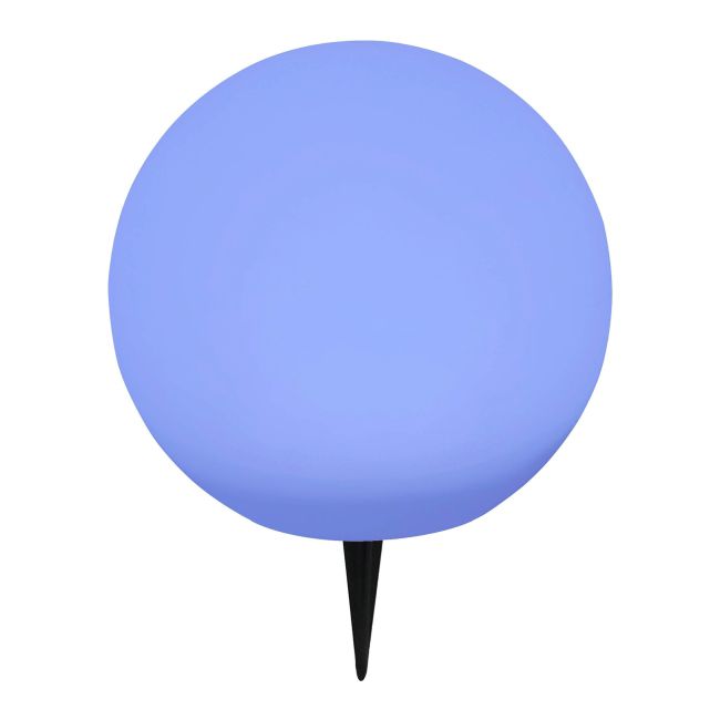 Hansboro solcellelampe kugle 30 cm RGB hvid