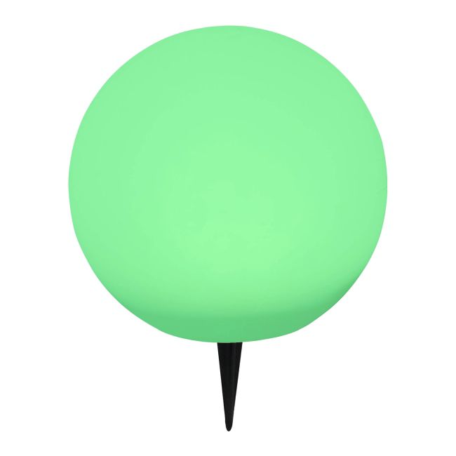 Hansboro solcellelampe kugle 30 cm RGB hvid