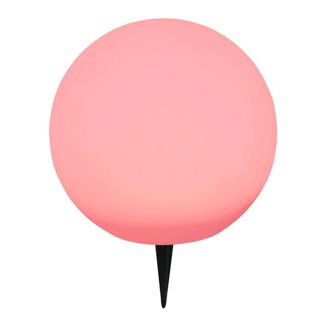 Hansboro solcellelampe kugle 30 cm RGB hvid