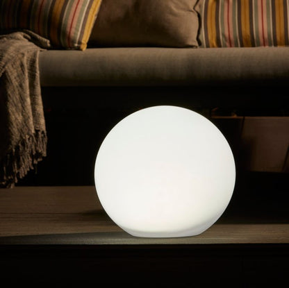 Hansboro solcellelampe kugle 30 cm RGB hvid