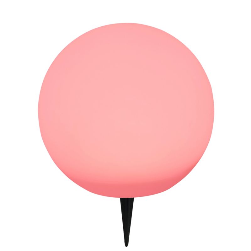 Hansboro solcellelampe kugle 30 cm RGB hvid