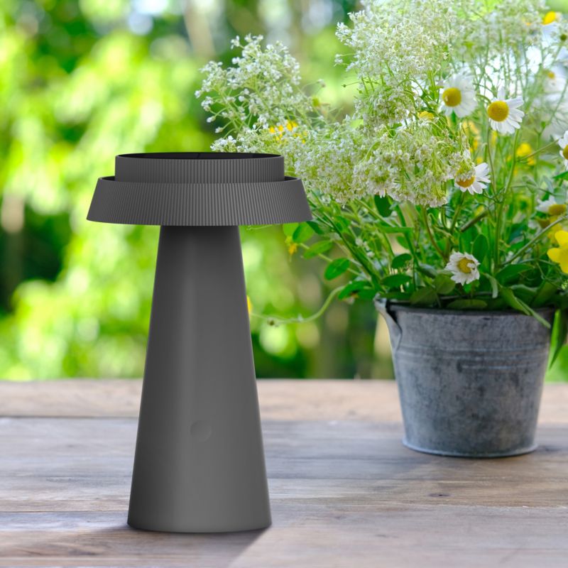 Sollampe LED Goldux Marakesz 23 cm Grå
