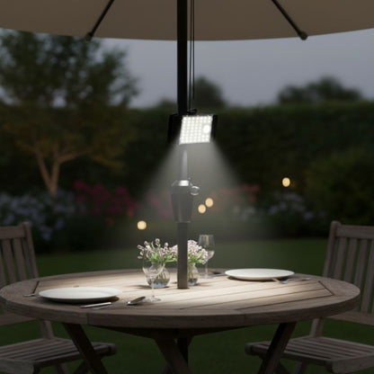Solcellelampe Milagro Clips 4 W 4000 K IP44 Sort