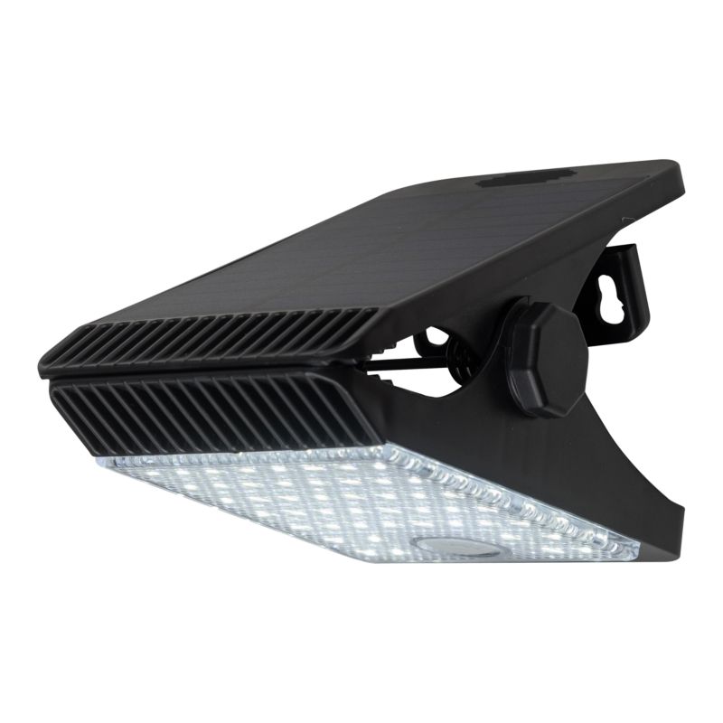 Solarlampe Milagro Clips 4 W 4000 K IP44 Sort