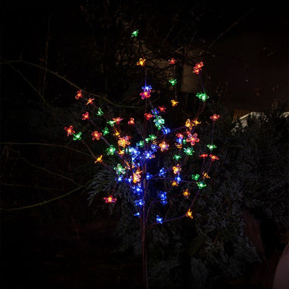 Solarlampe Tree 120 cm RGB Sort IP44