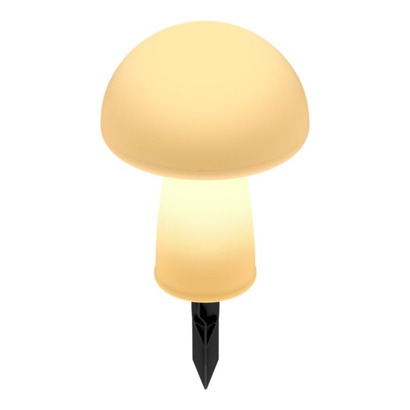 Solarlampe Mushroom RGB IP44 Hvid