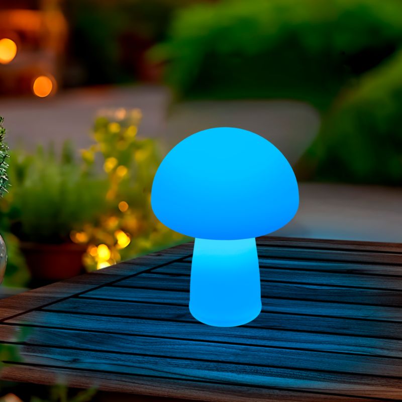 Solarlampe Mushroom RGB IP44 Hvid
