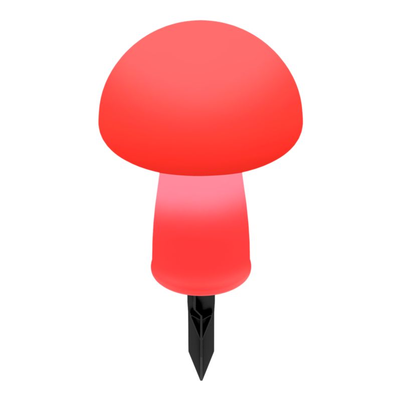 Solarlampe Mushroom RGB IP44 Hvid