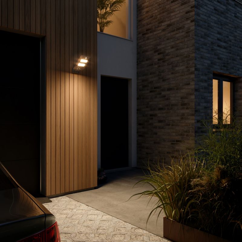 GoodHome Anaheim solcelle-gadelampe med bevægelsessensor 1000 lm 4000K sort