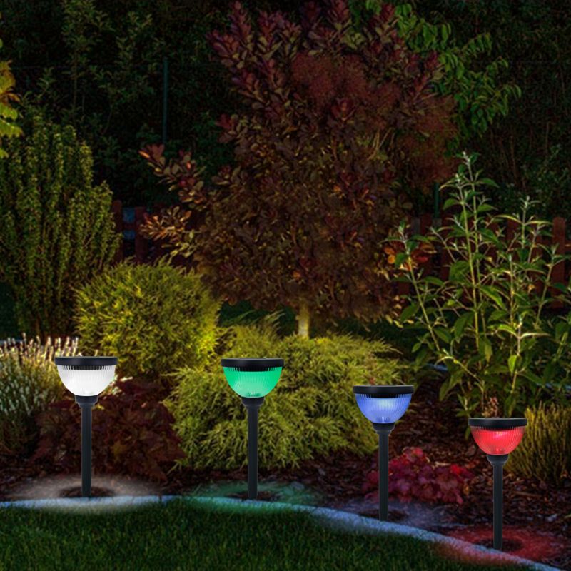 Brith RGB solcellelampe med jordspyd