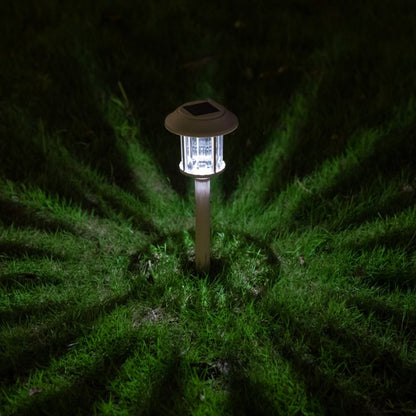 Solcellelampe med spyd Bublik i cremefarve