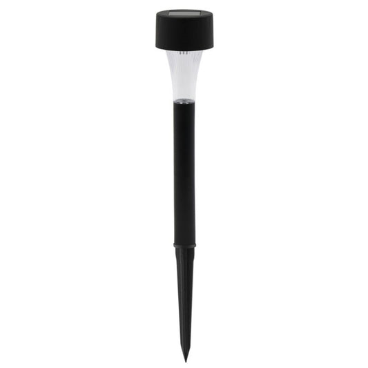 Sort solcellelampe med jordspyd, 10 stk.